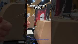 Epidural with a Spinal 💉 CRNA CRNASchool NurseAnesthesia Epidural Anesthesia Nurse Shorts [upl. by Katti316]