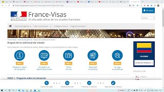 PASO A PASO  SOLICITUD DE VISADO EN LA PLATAFORMA DE FRANCEVISAS visavacacionesytrabajofrancia [upl. by Redwine]