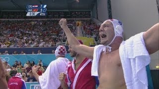 Mens Water Polo SemiFinal  CRO v MNE  London 2012 Olympics [upl. by Goeselt]