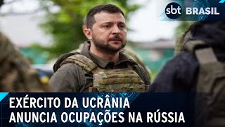 Ucrânia afirma que já tomou 82 cidades e vilas em ofensiva contra a Rússia  SBT Brasil 150824 [upl. by Pontone]