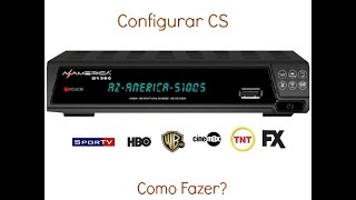 Configurar CS no Azamerica S1005 [upl. by Lesab468]