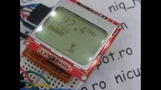 TEA5767 FM radio on Nokia 5110 display [upl. by Ravo271]