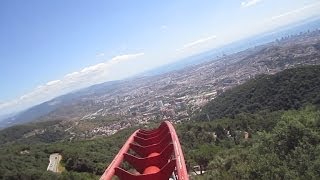 Muntanya Russa front seat onride HD POV Tibidabo [upl. by Yorgerg185]