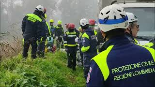 80 volontari della Protezione civile simulano unesondazione a Legnano [upl. by Reneta]