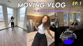 my first luxury apartment  apartment tour moving vlog  Living Alone at 20 [upl. by Adlanor295]