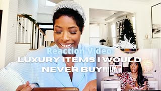 Luxxemas Day 6 Reaction Video Luxury I Would Never Buy [upl. by Ahseia196]