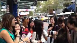 SBS PopAsia hanging with Lollipop F 棒棒堂 fans in Sydney Australia [upl. by Aym855]