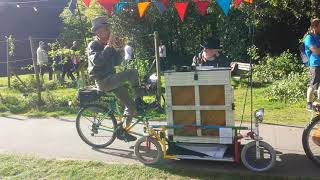 Piano bike and trumpet Phil Wheeler amp John Cantor in heaven in Machynlleth [upl. by Nancey]