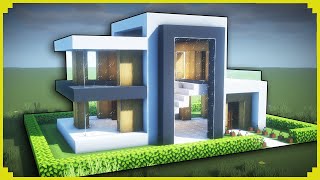 🦊Como fazer uma MANSÃO MODERNA no MINECRAFT [upl. by Dahlstrom]