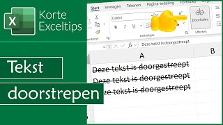 Zo kun je een tekst doorstrepen [upl. by Mathilde]