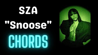 SZA  Snooze CHORDS [upl. by Eitsim]