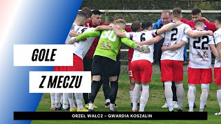 Gole z meczu Orzeł Wałcz  Gwardia Koszalin 21 [upl. by Ronnoc]