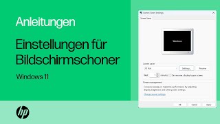 So passen Sie die Bildschirmschonereinstellungen in Windows 11 an  HP Notebooks  HP Support [upl. by Olympium]