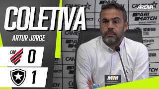 COLETIVA ARTUR JORGE  AthleticoPR x Botafogo  Brasileirão 2024 [upl. by Naud]