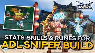 ADL SNIPER GUIDE Stat Skill and Rune Build  Ragnarok Mobile Eternal Love [upl. by Enuahs]