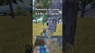 Car spray 3 kills in 1 spray 😱🤯💥 BATTLEGROUND MOBILE INDIA [upl. by Adler504]