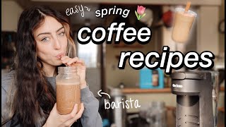 Iced Coffee Recipes AT HOME Starbucks Dupes ☕🌷 Go Iced Classic Review [upl. by Lanae]