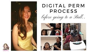 DIGITAL PERM process before going to a BALL [upl. by Niawd341]