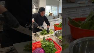 Fattoush salad for catering Salad Recipe SaladRecipe Lebanese Food [upl. by Elaynad701]