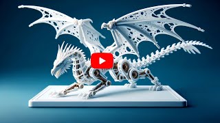 Articulating Dragon Timelapse on Bambu Lab X1 Carbon  Kingroon Filament Precision Printquot [upl. by Morril]