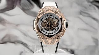 HUBLOT ビッグバン ウニコ サンブルー II キングゴールド ホワイト パヴェ 418OX2001RX1604MXM20 [upl. by Anyela]