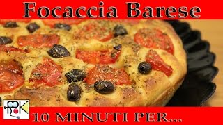 10 minuti percucinare Focaccia barese Bimby [upl. by Rheba433]