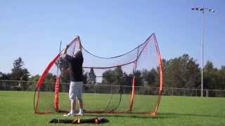 BowNet Portable Hitting Station Backstop [upl. by Alper219]