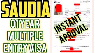 How to apply Umrah visa online 1 Year Multiple Entry E visa Saudi Arabia Saudi tourist visa  2024 [upl. by Llevram]