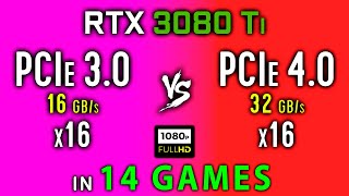 PCI Express  30 vs 40 Test in 14 Games  PCIe 30 vs PCIe 40  RTX 3080 Ti  1080p [upl. by Fara]