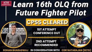 Learn the 16th OLQ from AFCAT Recommended  SSB Interview  SSB Training  AFPA  Cdr Natarajan [upl. by Orferd]