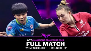 FULL MATCH  Cheng IChing vs Natalia Bajor  WS R32  WTTFrankfurt 2024 [upl. by Anauq631]