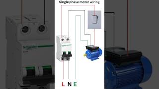 Single phase motor wiring  single phase motor wiring diagram  shortsyoutube [upl. by Margret207]