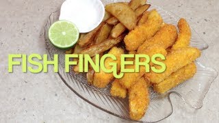 How to make Fish Fingers Video Recipe cheekyricho [upl. by Ahsille551]