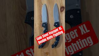 Cold Steel Drop Point Voyager XL Double Knife Filipino Knife Fighting  Arnis  Eskrima  Kali [upl. by Dolorita]