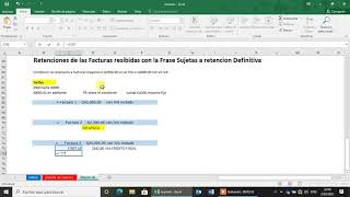 FACTURAS SUJETA A RETENCION DEFINITIVA [upl. by Alanah]