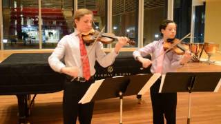 De Beriot  Duo Concertant for Two Violins No 1 Op 57 1st movement [upl. by Aihsas]