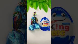 Kinder king egg with choco fill candy and umbrella jemes shortskinderchocolate [upl. by Lledra]