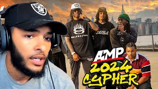 EGuap reacts to AMP FRESHMAN CYPHER 2024 🔥 [upl. by Annatnas]