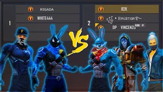 VINCENZO B2K RAISTAR VS WHITE 444 RIGADA  2VS3 MOST DANGEROUS GAMEPLAY EVER [upl. by Nerine]