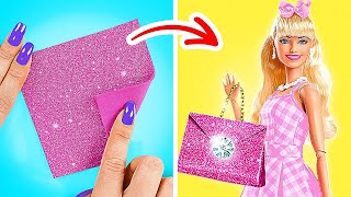 STUNNING BARBIE HACKS ❤️ Turn Trash into Glam Doll Makeover [upl. by Waly]