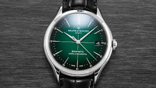 A ClassLeading Dress Watch With A Green Dial  Baume amp Mercier Clifton Baumatic [upl. by Vinaya257]