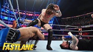 Brutality reigns in WWE Title Triple Threat Match WWE Fastlane 2019 WWE Network Exclusive [upl. by Gaylor40]