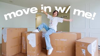 Moving Into My New Apartment amp Huge Delivery Day part 1 [upl. by Yralih]