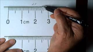 How to Measure length correctly using a Centimeter Ruler [upl. by Ihp]