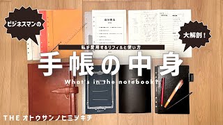 【手帳の中身】ビジネスマンのシステム手帳。仕事が楽しくなるリフィルと使い方大公開【ノート術】 [upl. by Suiratnauq]