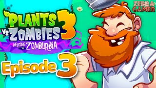 Plants vs Zombies 3 Welcome to Zomburbia Gameplay Walkthrough Part 3  The Garden Snow Pea [upl. by Dorrehs]