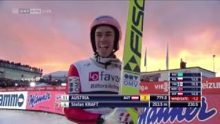 Skifliegen Vikersund 2017 NEUER WELTREKORD STEFAN KRAFT SPRUNG 2535 METER [upl. by Anilram]