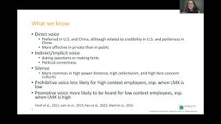 What is and isnt said Voice gossip and feedback in a global workplace [upl. by Dominick561]