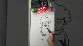 Letter H drawing  how to make boy drawing easy colors drawing colorpainting [upl. by Edee261]