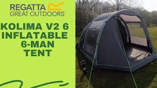 Kolima V2 6 Inflatable Aer8 Family Tent [upl. by Halli]